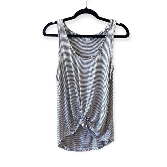 𝅺⭐️2 FOR $20⭐️ Old Navy LUXE Tie Front Striped Tank. Size Small - Picture 1 of 11